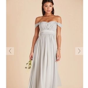 Birdy Grey size M, style Grace chiffon dress in dove grey